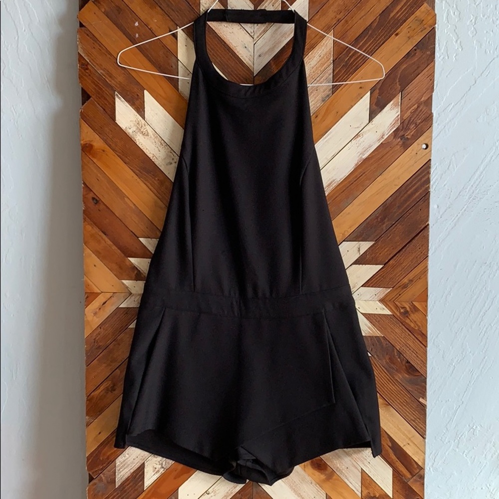 Asymmetrical Skort Romper